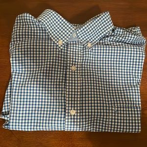 Tailorbyrd Blue checkered short sleeve button up 💙